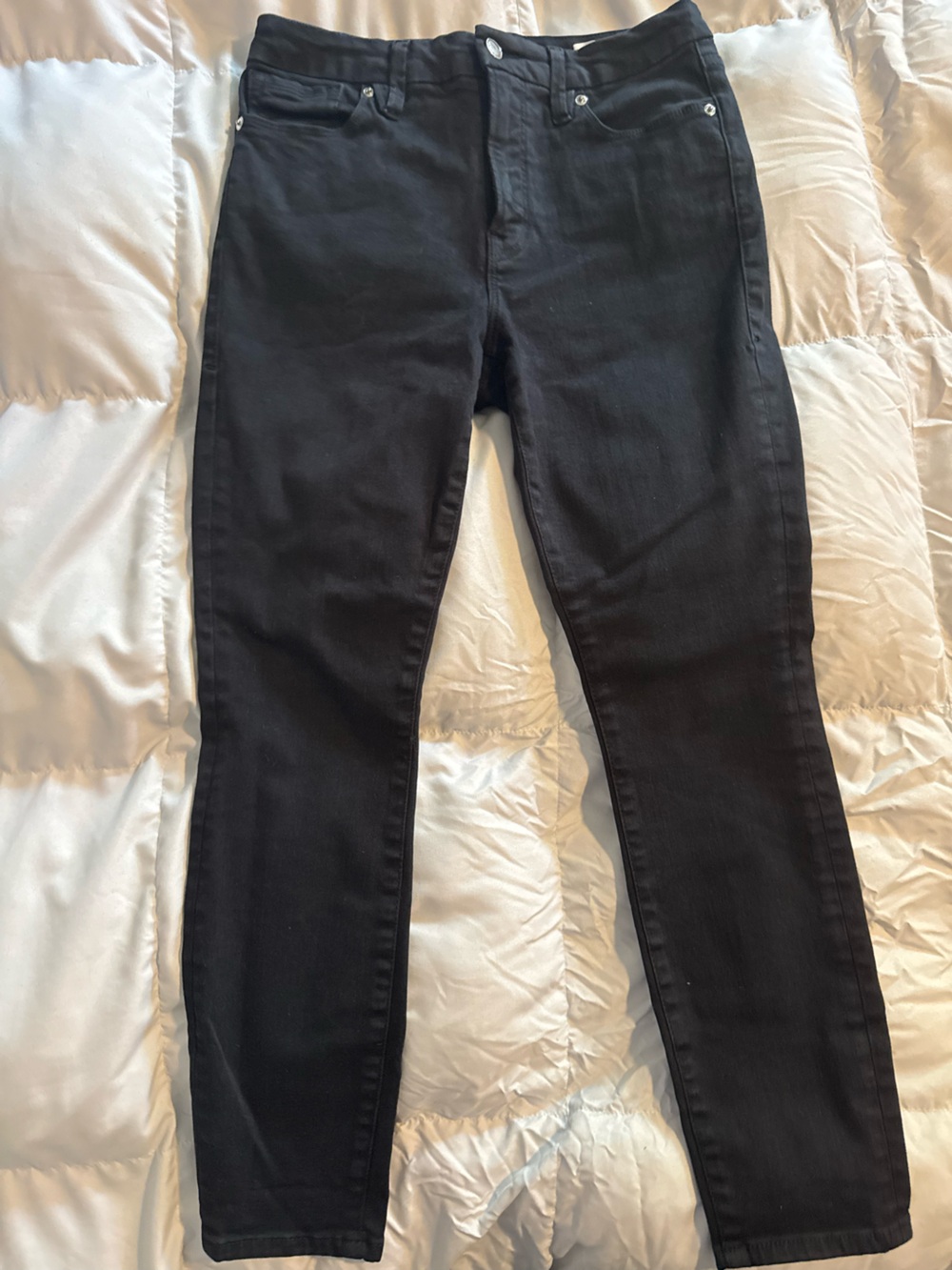 Good American Women's Black Stretch Skinny Jeans